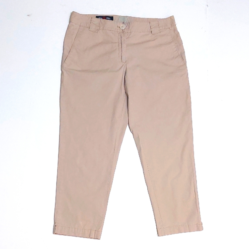 Brooks Brothers Tan ProSport Golf Capris, Size 4 - Picture 1 of 6